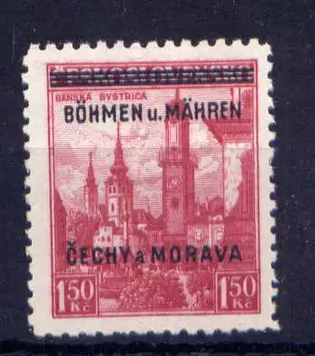 (412) Böhmen und Mähren Nr.12  signiert           **  postfrisch / Deutsches Reich