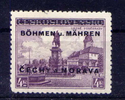 (416) Böhmen und Mähren Nr.17            **  postfrisch / Deutsches Reich
