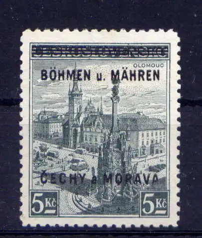 (417) Böhmen und Mähren Nr.18            (*)  0hne Gummierung / Deutsches Reich