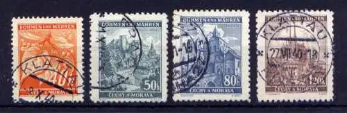 (419) Böhmen und Mähren Nr.38/41            O  gestempelt / Deutsches Reich