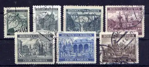 (424) Böhmen und Mähren Nr.55/61            O  gestempelt / Deutsches Reich