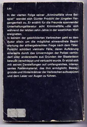 (292) DDR Gunter Prodöhl - Kriminalfälle ohne Beispiel Folge 4 / Ostalgie Krimi Romanheft Paperback