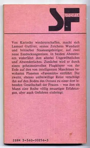 (295) SF - Reihe DDR Frigyes Karinthy - Die neuen Reisen des Lemuel Gulliver / Ostalgie Sience Fiction Romanheft Paperback