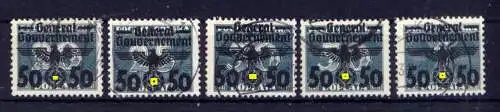 (107) Deutsches Reich Generalgouvernement Nr.35/9         O  gestempelt