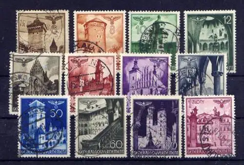 (108) Deutsches Reich Generalgouvernement Nr.40/51         O  gestempelt