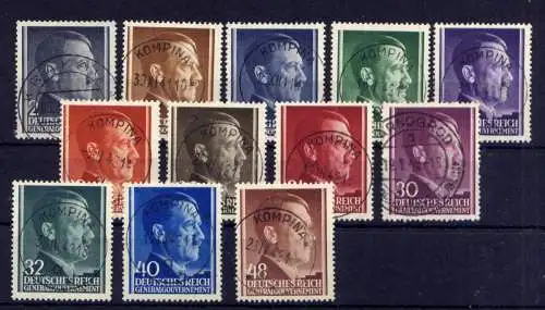 (114) Deutsches Reich Generalgouvernement Nr.71/82         O  gestempelt