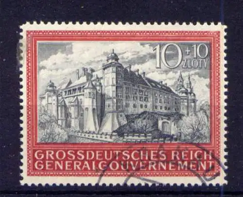 (126) Deutsches Reich Generalgouvernement Nr.125         O  gestempelt