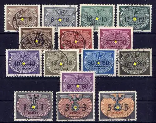 (127) Deutsches Reich Generalgouvernement Dienst Nr.1/15         O  gestempelt