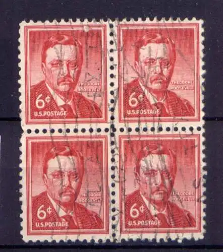 (7364) USA Nr.660 A  Viererblock                  O  gestempelt