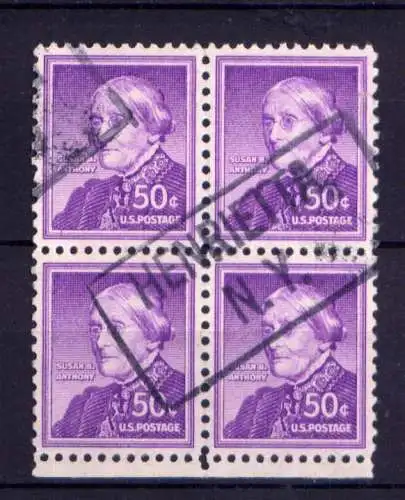 (7410) USA Nr.673 Viererblock                    O  gestempelt