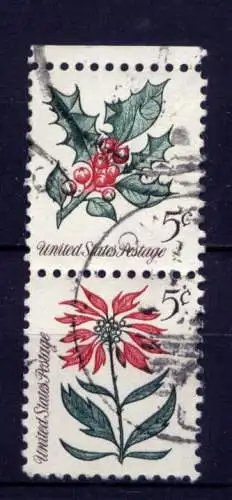 (7723) USA Nr.869 + 871 Paar                     O  gestempelt
