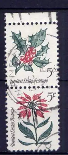 (7726) USA Nr.869 + 871 Paar                     O  gestempelt