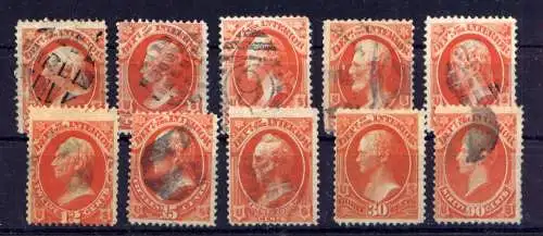 (6989) USA Dienst Nr.15/24                       O  gestempelt