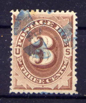 (6995) USA Porto Nr.3                       O  gestempelt
