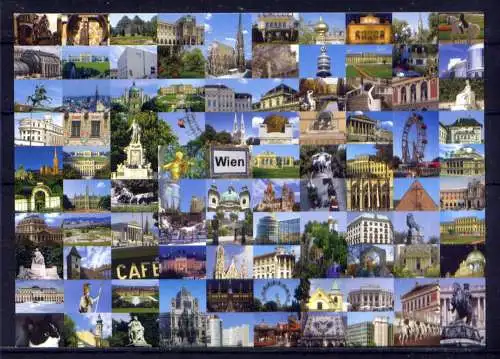 (5612) Wien  - unbeschrieben / Österreich Schloß Kirche Riesenrad