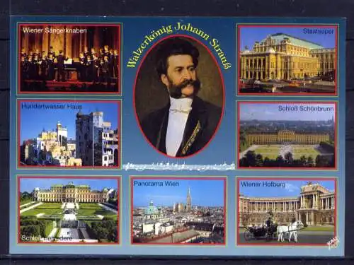 (5616) Wien  - unbeschrieben / Österreich Schloß Hofburg Johann Strauß