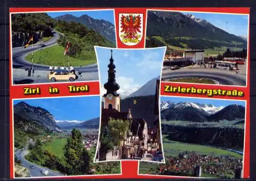 (5619) Zirl  - unbeschrieben / Österreich Kirche PKW Wappen