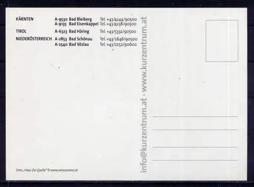 (5628) Bad Bleiberg  - unbeschrieben / Österreich Bad Kurhäuser