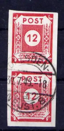 (2268) SBZ Sowjetische Besatzungszone  Nr.46 A Paar                O  gestempelt