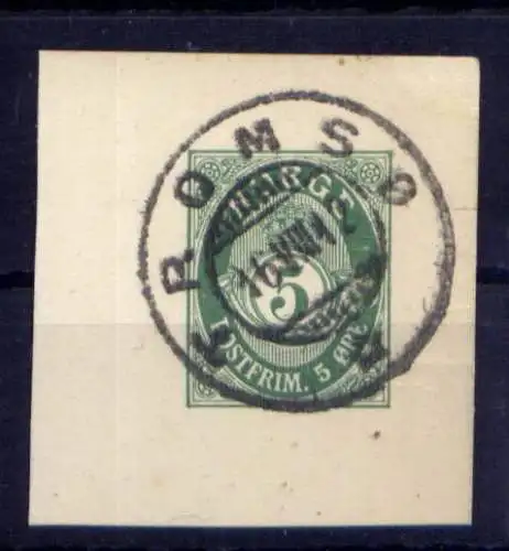 (1651) Norwegen GA Ganzsachenausschnitt                    O  gestempelt