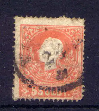 (4747) Österreich Lombardei & Venetien Nr.9 II                    O  gestempelt