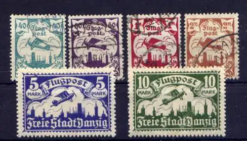 (208) Danzig Nr.66/71                          O  gestempelt + *  ungebraucht