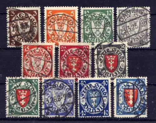 (244) Danzig Nr.193/200                          O  gestempelt 