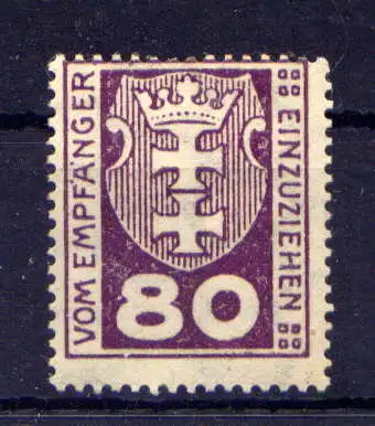 (262) Danzig Porto Nr.6                          *  ungebraucht