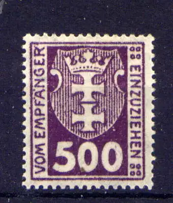 (264) Danzig Porto Nr.19                          *  ungebraucht