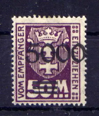 (268) Danzig Porto Nr.26                          *  ungebraucht