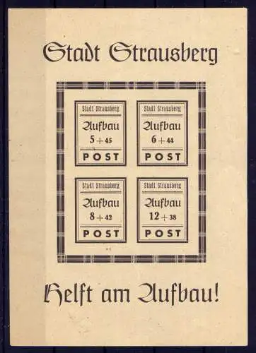 (310) Lokalausgabe Strausberg  Nr.42/5 Block 2                **  postfrisch