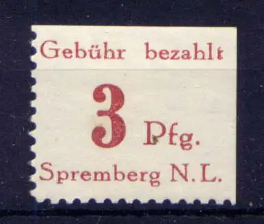 (316) Lokalausgabe Spremberg  Nr.1                 *  ungebraucht