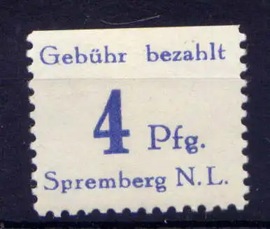 (317) Lokalausgabe Spremberg  Nr.2                 **  postfrisch