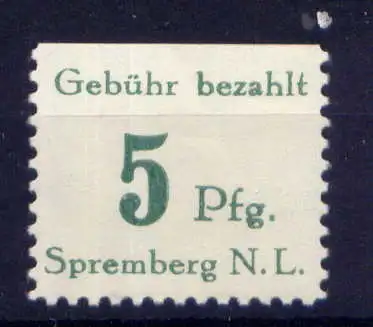 (318) Lokalausgabe Spremberg  Nr.3                 **  postfrisch