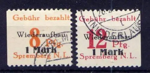 (324) Lokalausgabe Spremberg  Nr.19/20 A                 O  gestempelt