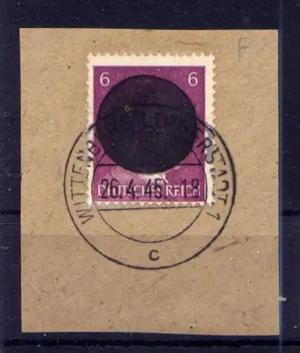 (348) Lokalausgabe Wittenberg  Nr.5 Briefstück                 O  gestempelt