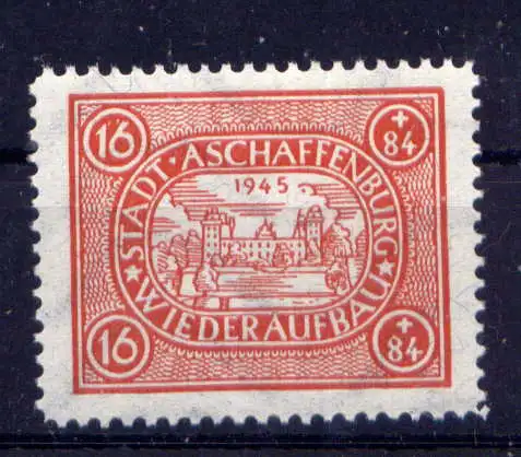 (367) Lokalausgabe Aschaffenburg  Nr.III Ax                  **  postfrisch