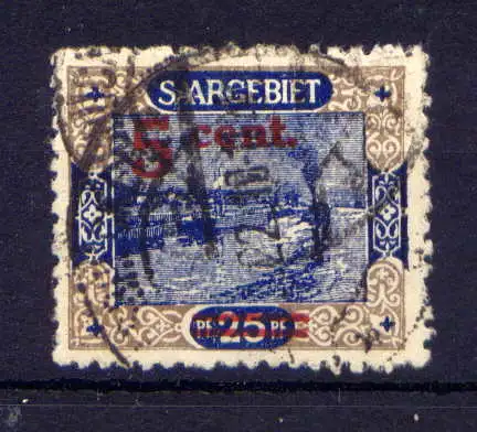 (328) Saargebiet Nr.71         O  gestempelt