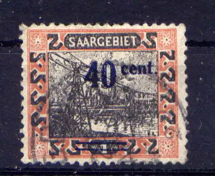(334) Saargebiet Nr.77         O  gestempelt