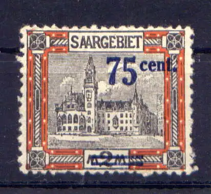 (335) Saargebiet Nr.77         *  ungebraucht