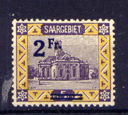 (336) Saargebiet Nr.81         *  ungebraucht