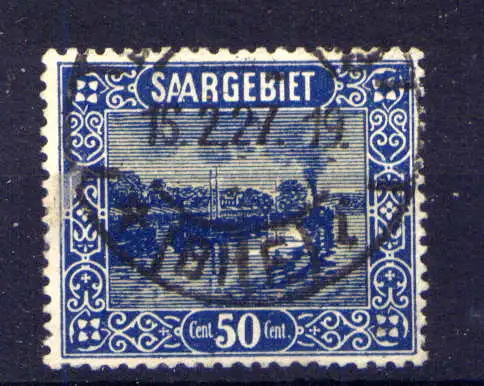 (345) Saargebiet Nr.92                     O  gestempelt