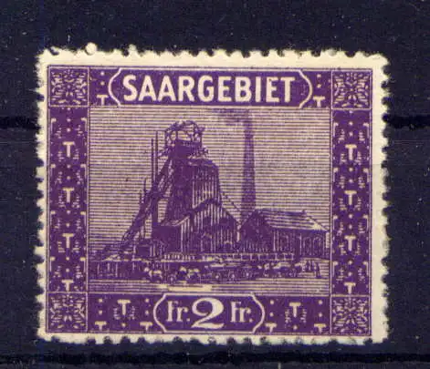 (348) Saargebiet Nr.95                     O  gestempelt