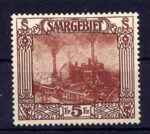 (349) Saargebiet Nr.97                     *  ungebraucht