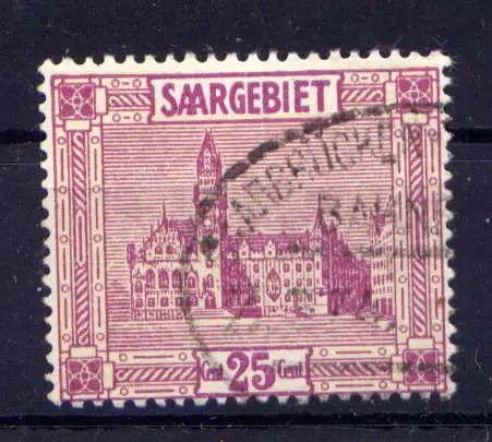 (352) Saargebiet Nr.100                     O  gestempelt