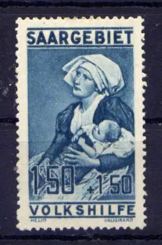 (358) Saargebiet Nr.107                     *  ungebraucht