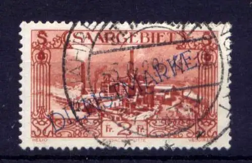 (405) Saargebiet Dienst Nr.32                     O  gestempelt
