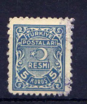 (1639) Türkei Dienst Nr.5                      O  gestempelt