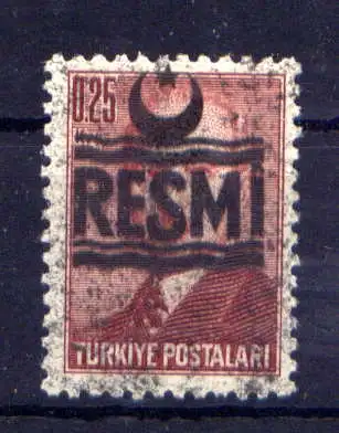 (1642) Türkei Dienst Nr.25                      O  gestempelt