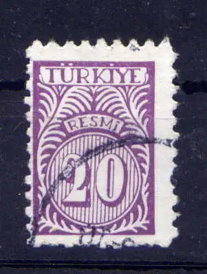 (1653) Türkei Dienst Nr.63                      O  gestempelt